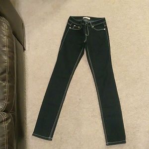 Dark blue jeggings